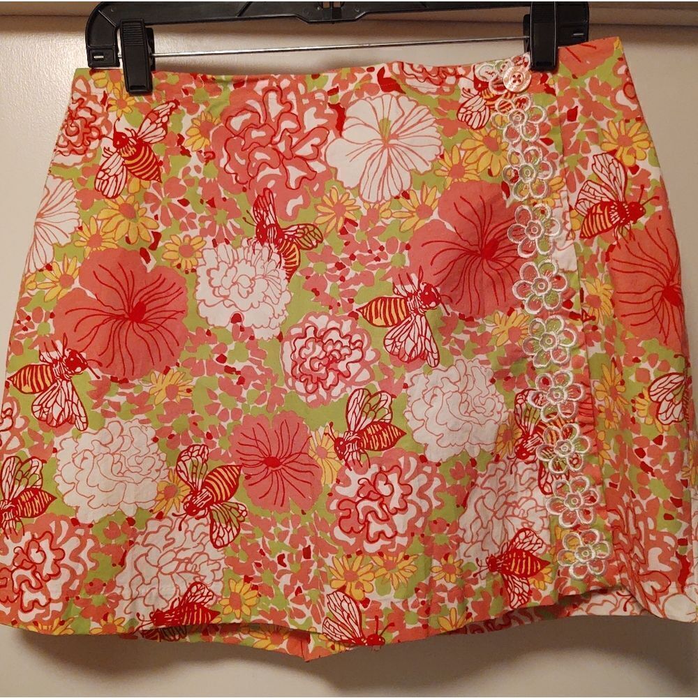 Key West bee's knees lacey wrap skort- perfect poplin Size 4